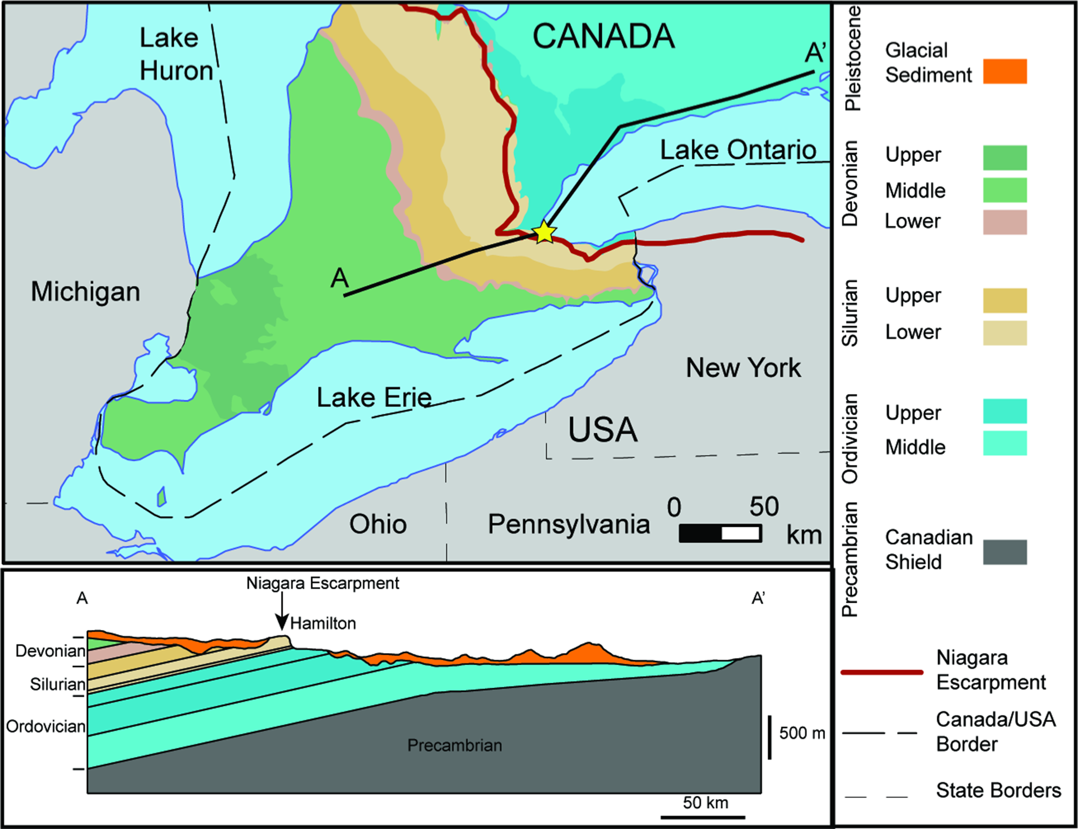 Fractures in the Niagara Escarpment in Ontario, Canada: distribution ...