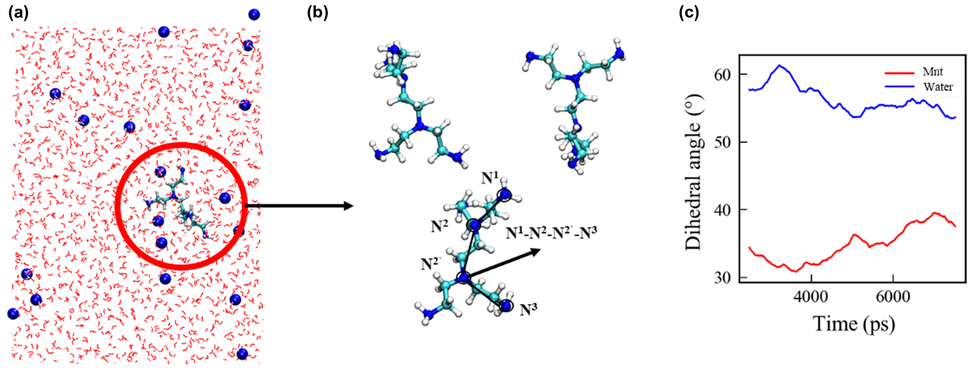 Molecular simulation of the adsorption of the hydration inhibitor N1,N1 ...