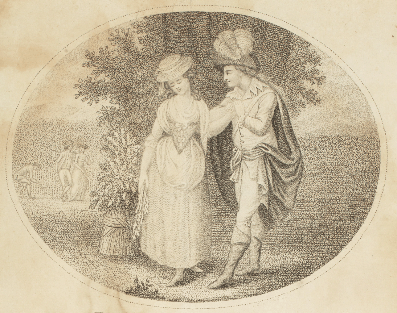 Milk maid of Upper Austria, 18th century. 1823 (engraving)