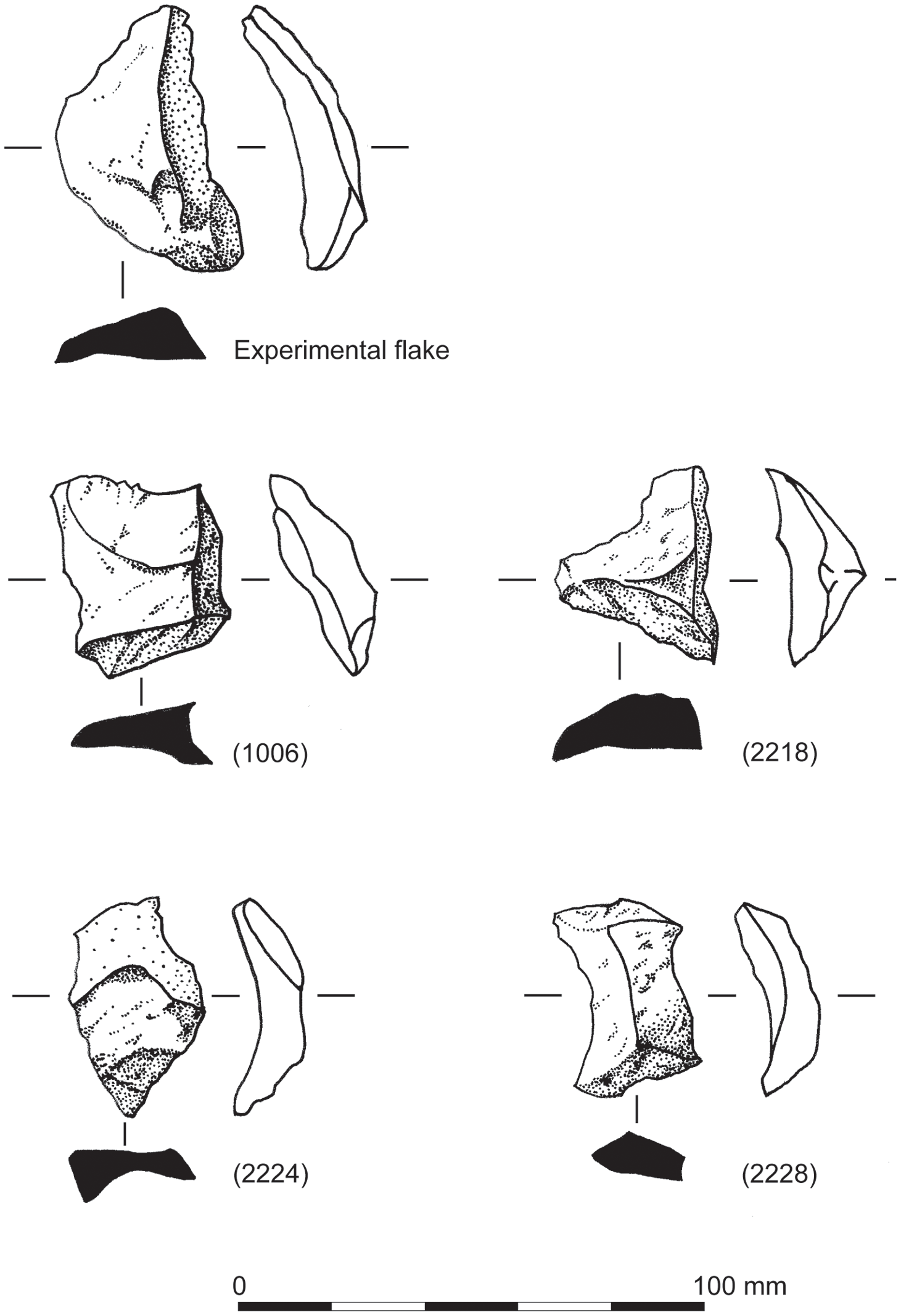 Identification of knapped flints and stone tools - Peterborough