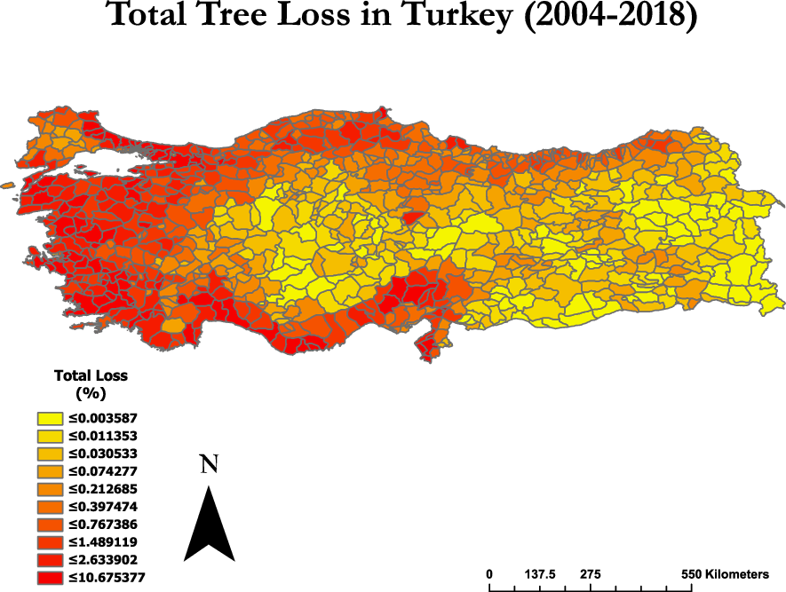 mass tourism development and deforestation in turkey