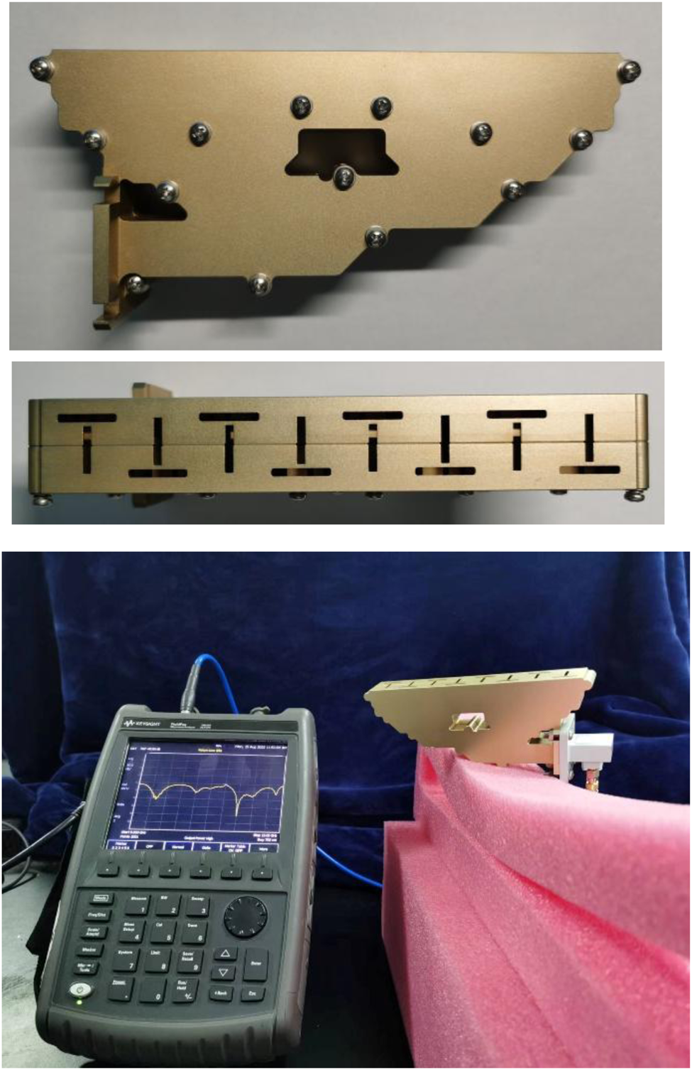 A compact dualband duallinearly polarized waveguide slot array