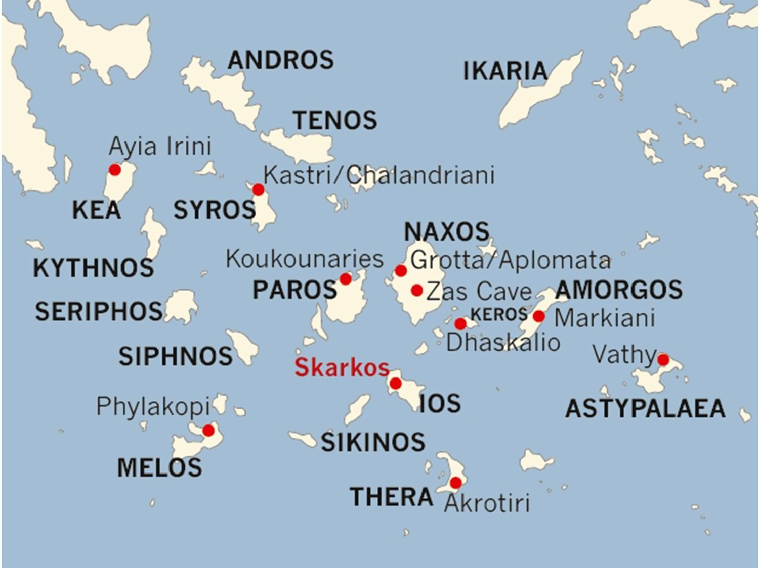 RADIOCARBON DATING OF THE MAJOR SETTLEMENT AT SKARKOS (IOS ISLAND ...