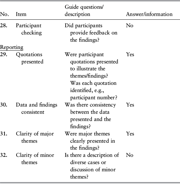 A table presents the details for the research team, study design, and analysis. See long description.