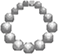 An icon depicting a patterned chain of pearls in varying sizes.
