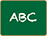 An icon of a board reading the alphabet A B C.