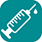 An icon depicting a syringe with a droplet coming out of it.