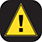 An icon with an exclamation mark inside a triangle, like a road sign.