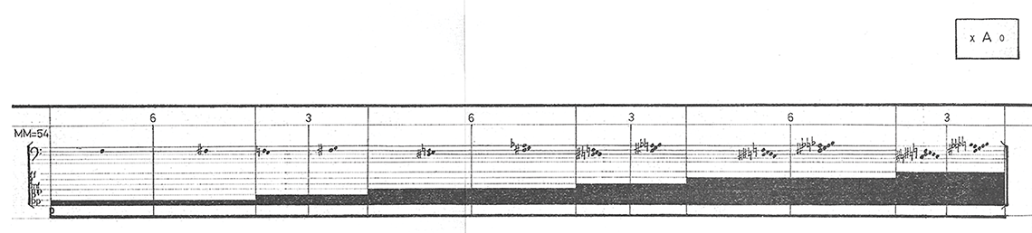An example shows the first page of Miroslav Savić’s 10 for piano, composed in 1974. See long description.