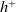 h Superscript plus