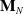 bold upper M Subscript upper N