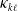 kappa Subscript k script l