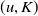 left parenthesis u comma upper K right parenthesis