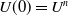 upper U left parenthesis 0 right parenthesis equals upper U Superscript n