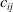 c Subscript i j
