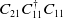 upper C 21 upper C 11 Superscript dagger Baseline upper C 11