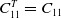 upper C 11 Superscript upper T Baseline equals upper C 11