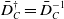 upper D overbar Subscript upper C Superscript dagger Baseline equals upper D overbar Subscript upper C Superscript negative 1