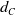 d Subscript upper C