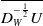 ModifyingAbove upper D Subscript upper W Superscript negative one half Baseline upper U With bar