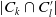 StartAbsoluteValue upper C Subscript k Baseline intersection upper C prime Subscript l EndAbsoluteValue