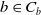 b element of upper C Subscript b