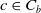 c element of upper C Subscript b