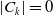 StartAbsoluteValue upper C Subscript k Baseline EndAbsoluteValue equals 0
