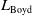 upper L Subscript Boyd