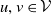 u comma v element of script upper V