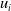 u Subscript i