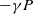minus gamma upper P