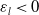 epsilon Subscript l Baseline less than 0