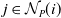 j element of script upper N Subscript upper P Baseline left parenthesis i right parenthesis