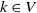 k element of upper V