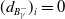 left parenthesis d Subscript upper B Sub Subscript gamma Sub Superscript minus Subscript Baseline right parenthesis Subscript i Baseline equals 0