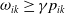 omega Subscript i k Baseline greater than or equals gamma p Subscript i k