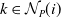 k element of script upper N Subscript upper P Baseline left parenthesis i right parenthesis