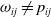 omega Subscript i j Baseline not equals p Subscript i j