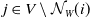 j element of upper V minus script upper N Subscript upper W Baseline left parenthesis i right parenthesis