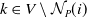 k element of upper V minus script upper N Subscript upper P Baseline left parenthesis i right parenthesis