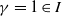 gamma equals 1 element of upper I
