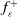 f Subscript epsilon Superscript plus