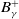 upper B Subscript gamma Superscript plus
