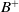 upper B Superscript plus