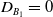 upper D Subscript upper B 1 Baseline equals 0