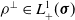 rho Superscript up tack Baseline element of upper L Subscript plus Superscript 1 Baseline left parenthesis bold italic sigma right parenthesis
