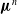bold italic mu Superscript n