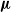 bold italic mu