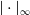 StartAbsoluteValue dot EndAbsoluteValue Subscript normal infinity